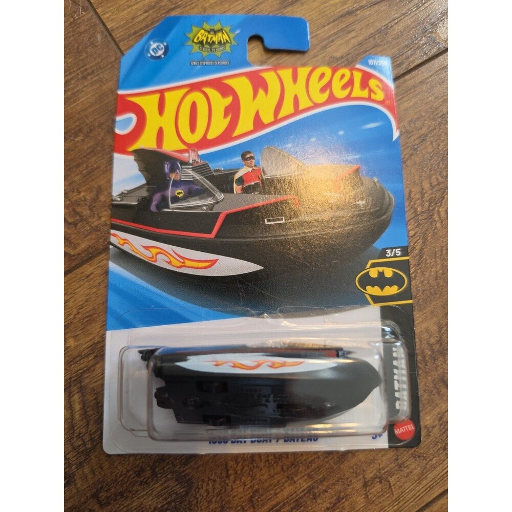 Hot Wheels 1966 Bat Boat Black 107/250 JJJ67